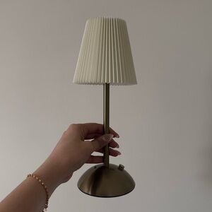 Gold Classy Portable Lamp LED Touch Control 11” NEW